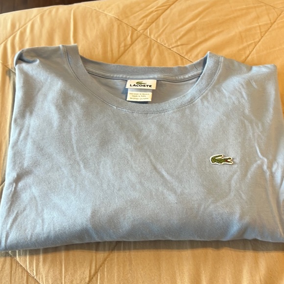 Lacoste Shirts Lacoste Baby Blue Loose Fit Tshirt Poshmark